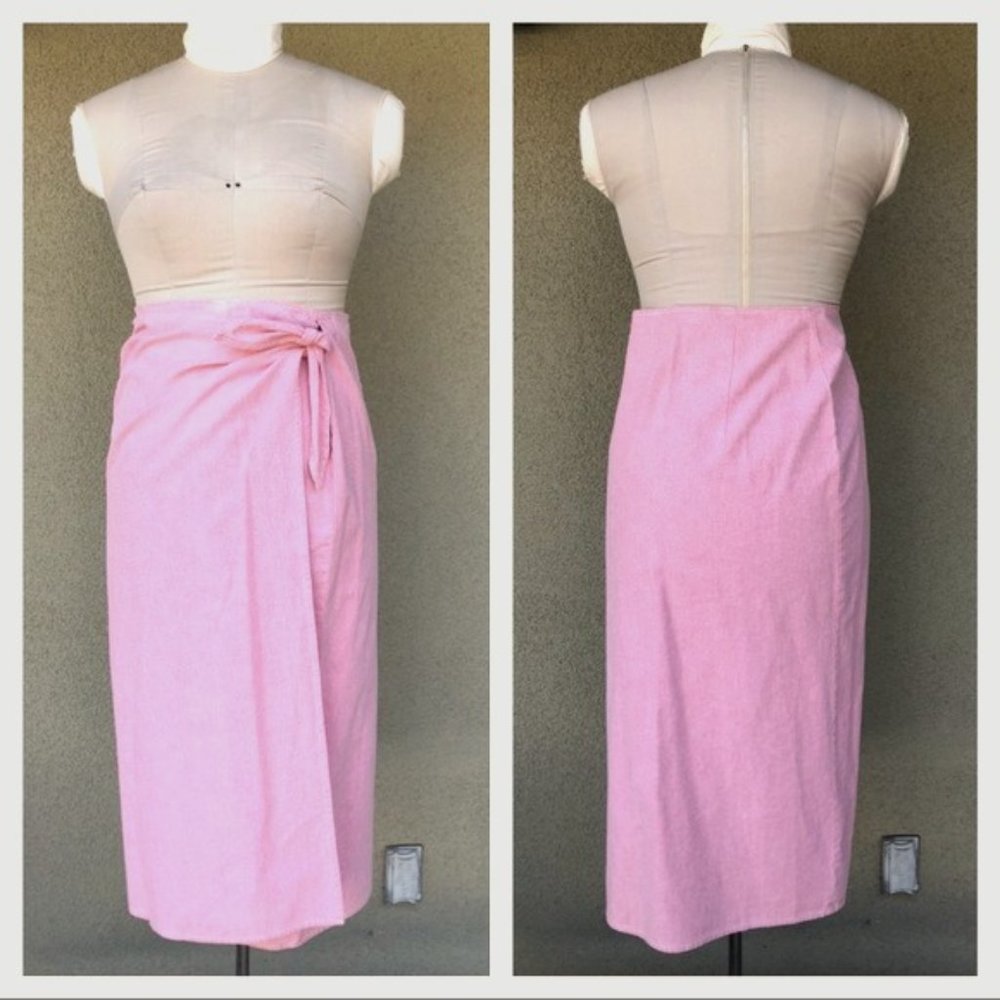 NEW Ralph Lauren vintage midi wrap skirt